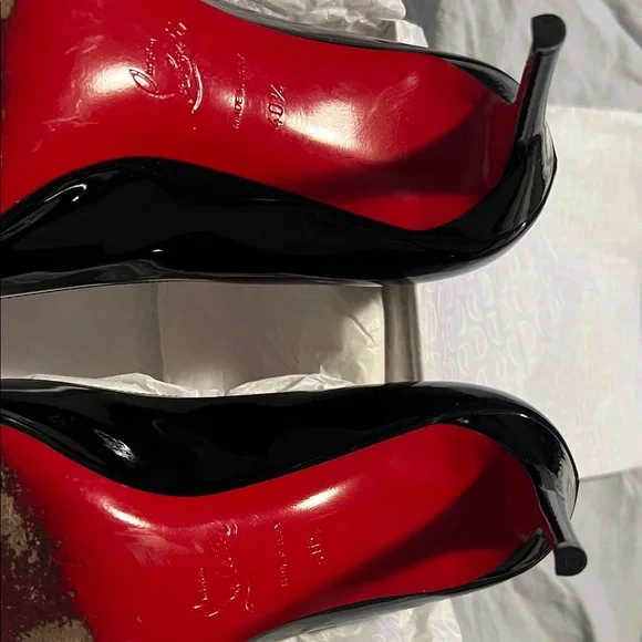 Christian Louboutin Black Heels Kate 85mm Patent Leather - Picture 4 of 6